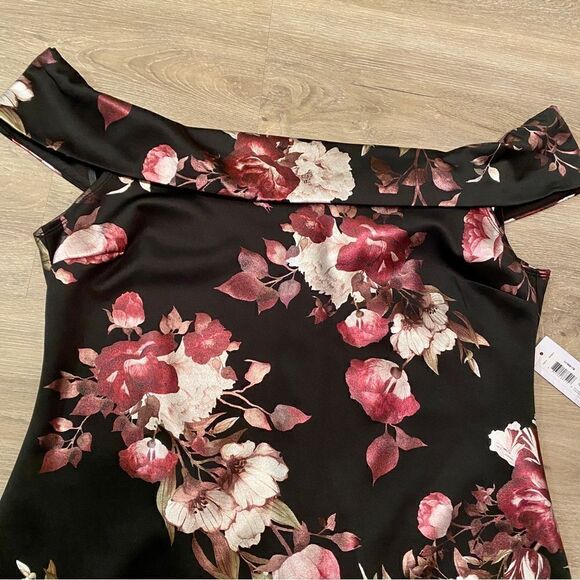 PREMIERâAMOURâFLORALÂ OFFâTHEâSHOULDERâSHEATHâDRESSâ16âNWT - Picture 4 of 16